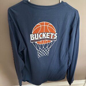 Vineyard Vines Basketball Buckets long sleeve shirt - size Medium